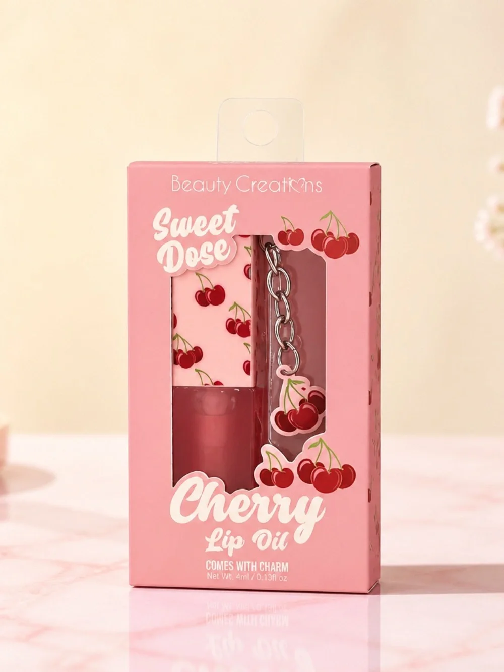 Beauty Creations Sweet Dose Cherry Lip Oil with Cherry Charm